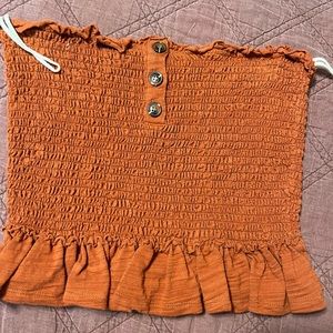 Burt Orange crop top